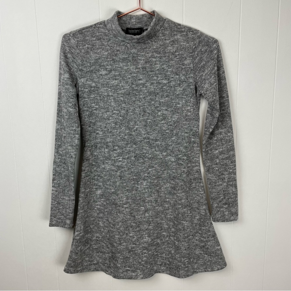 la la land Creative Co Mockneck Long Sleeve Sweater Mini Dress